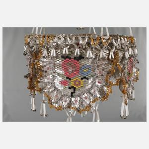 Glasperlenleuchter Biedermeier