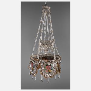 Glasperlenleuchter Biedermeier