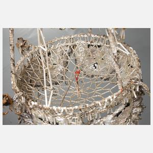 Glasperlenleuchter Biedermeier