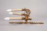 Paar Wandlampen Bronze