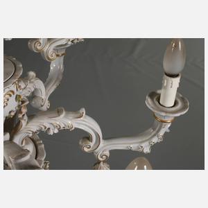 Prunkleuchter Porzellan