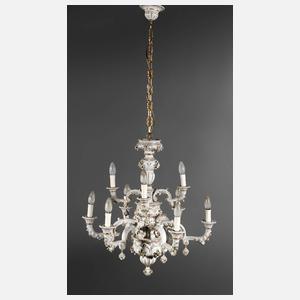 Prunkleuchter Porzellan