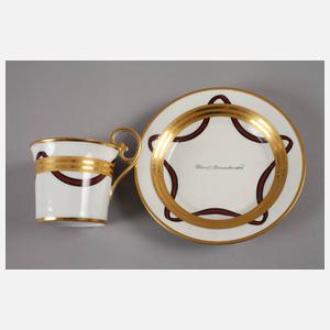 Biedermeiertasse Wien mit Darstellung des St. Wladimir-Ordens