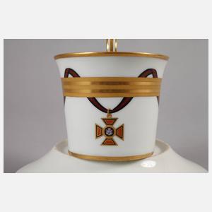 Biedermeiertasse Wien mit Darstellung des St. Wladimir-Ordens