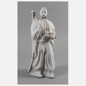 Ukrainische Biskuitporzellanfigur Musikant