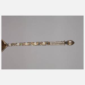 Russland Silberlöffel mit Email