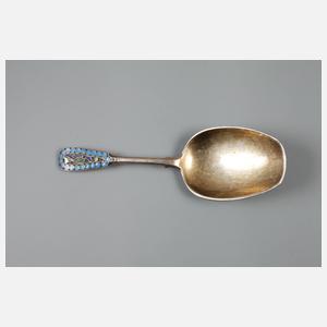 Russland Zuckerlöffel Email