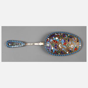 Russland Zuckerlöffel Email