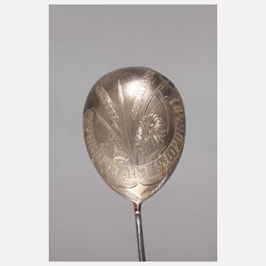 Russischer Silberlöffel im Etui