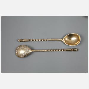 Sechs Mokkalöffel Russland