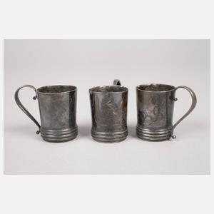 Russland fünf Wodkabecher Silber