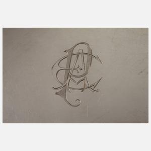 Russisches Silbertablett Gratschew