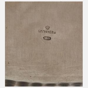 Russisches Silbertablett Gratschew