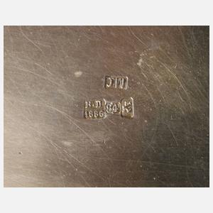 Russland Zigarettendose Silber