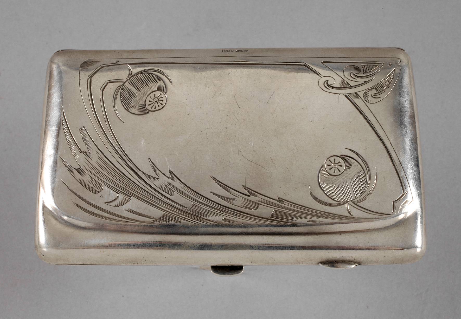 Silber Zigarettenetui Russland