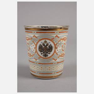 Russland Emailbecher