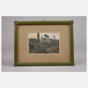 Russische Kirche auf dem Lande