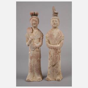 Zwei Terrakotta Figuren