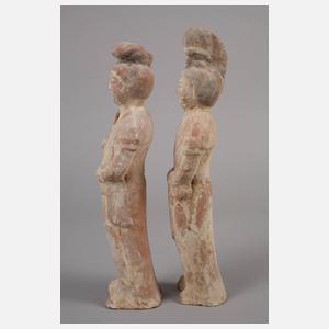 Zwei Terrakotta Figuren