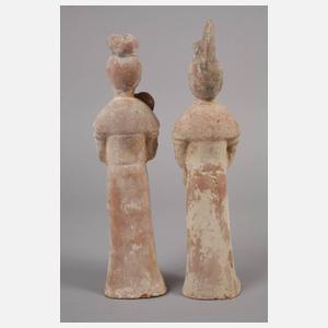Zwei Terrakotta Figuren