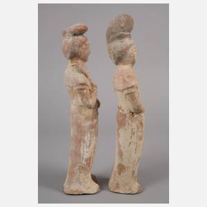 Zwei Terrakotta Figuren