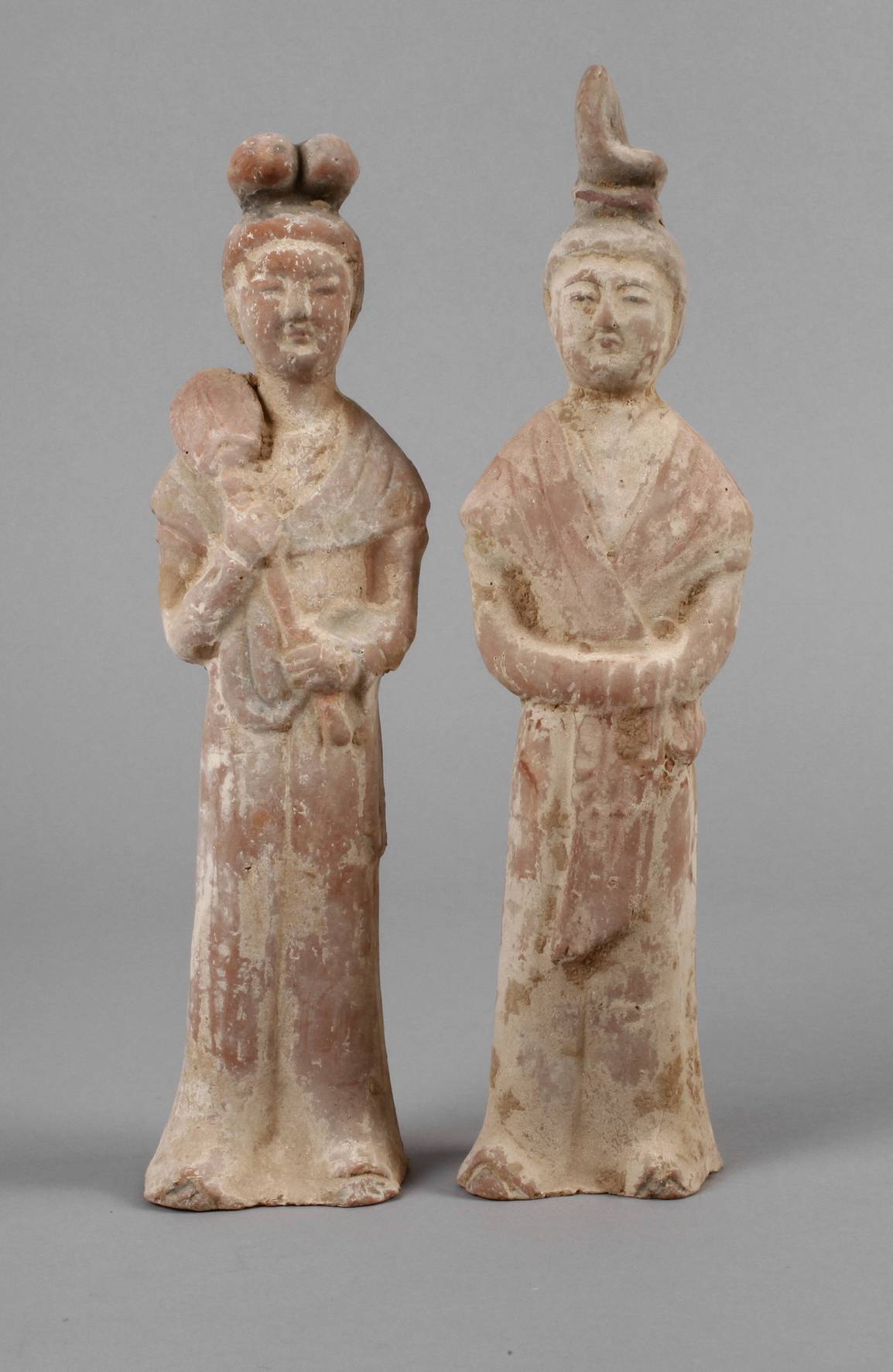 Zwei Terrakotta Figuren