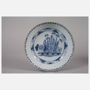 Teller und Schale Blaumalerei