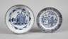 Teller und Schale Blaumalerei