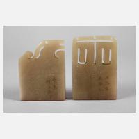 Paar Stempel Speckstein111