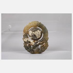 Vier Jadeschnitzereien