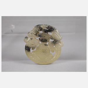 Vier Jadeschnitzereien