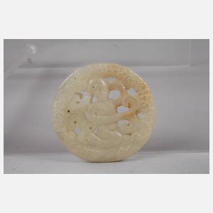 Vier Jadeschnitzereien