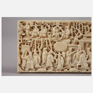 Reliefschnitzerei Elfenbein