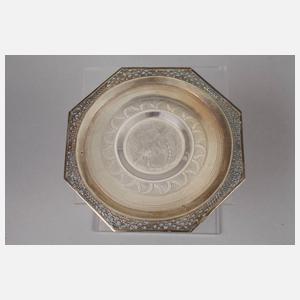 Vietnam sechs Tassen mit Silbertellern