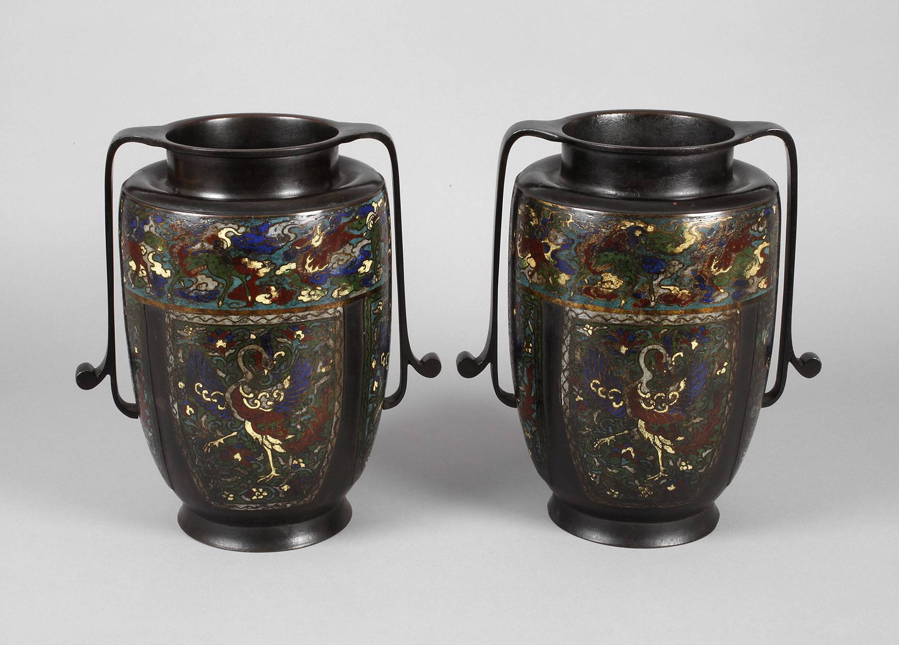 Paar Vasen Cloisonné