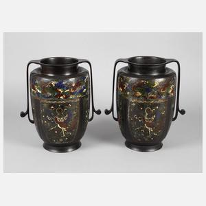 Paar Vasen Cloisonné