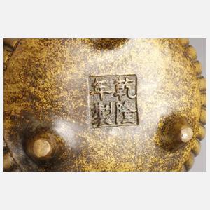 Räuchergefäß Bronze