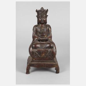 Bronzeplastik Guanyin