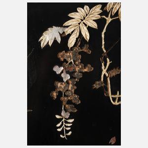 Paar intarsierte Wandpaneele