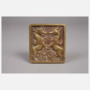 Drei Kleinbronzen Asiatika