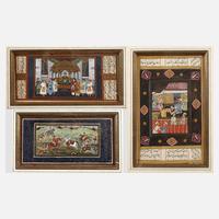 Drei indo-persische Miniaturmalereien111