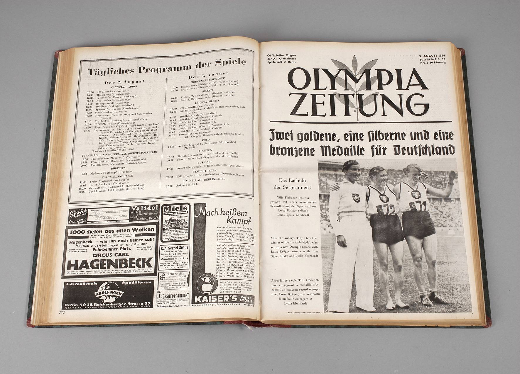 Band Olympia Zeitung 1936