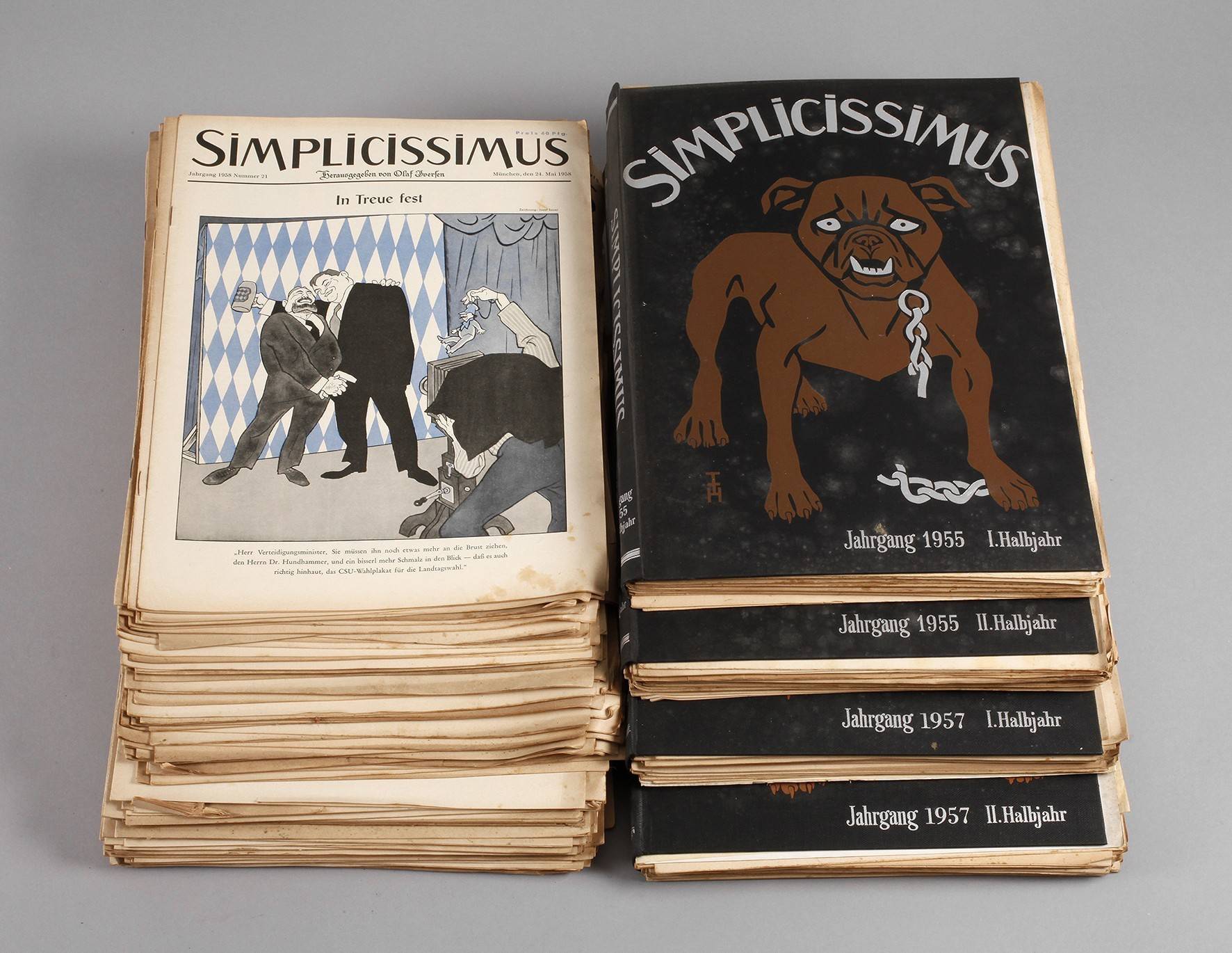 Konvolut Satire-Zeitschrift ”Simplicissimus”