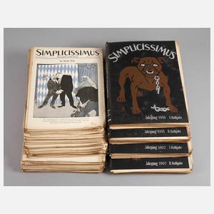 Konvolut Satire-Zeitschrift ”Simplicissimus”