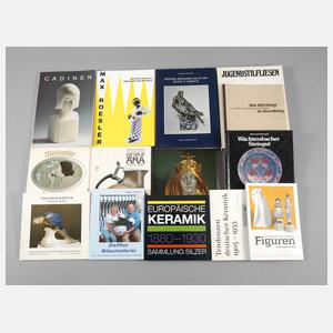 Konvolut Fachbücher Keramik/Porzellan-Kunst