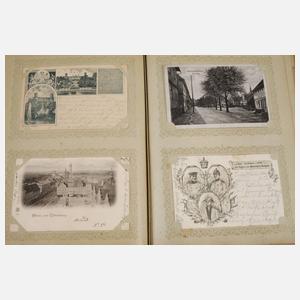 Ansichtskartenalbum mit asiatischem Deckelmotiv