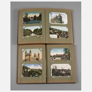 Zwei Ansichtskartenalben