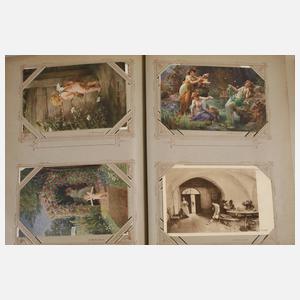 Paar Postkartenalben