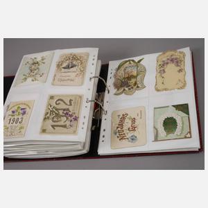 Sammlung Anlasskarten um 1900