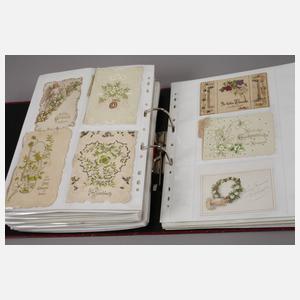 Sammlung Anlasskarten um 1900